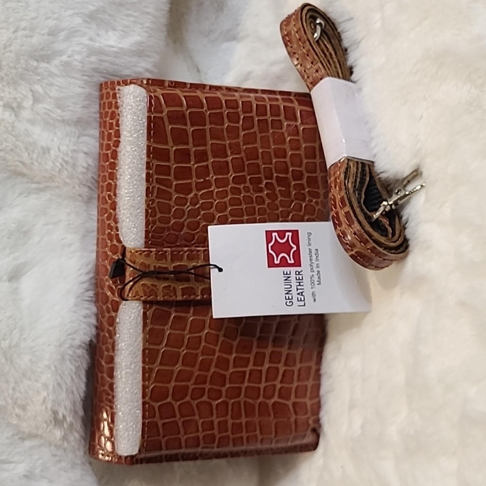 Orange Embossed Mini Bag